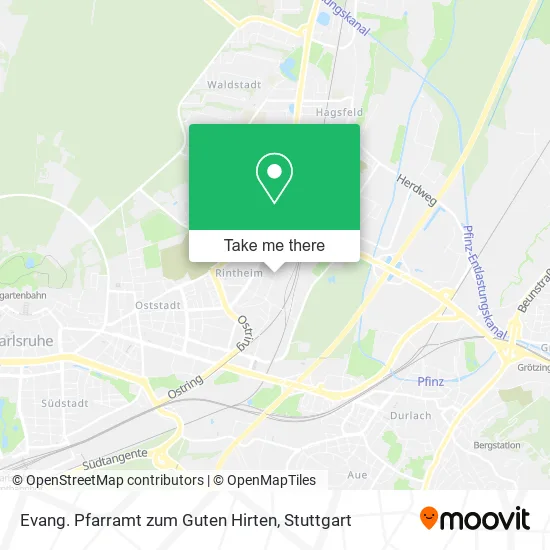 Карта Evang. Pfarramt zum Guten Hirten