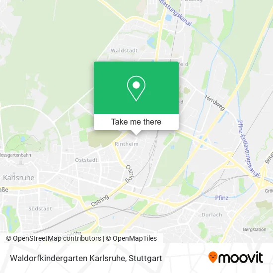 Карта Waldorfkindergarten Karlsruhe