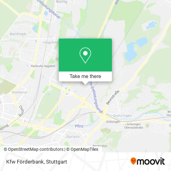 Kfw Förderbank map