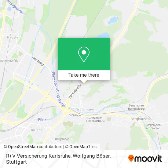 Карта R+V Versicherung Karlsruhe, Wolfgang Böser