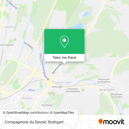 Карта Compagnons du Devoir