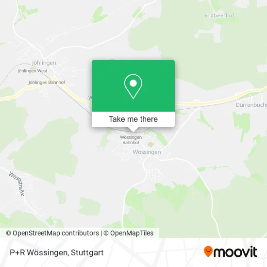 Карта P+R Wössingen