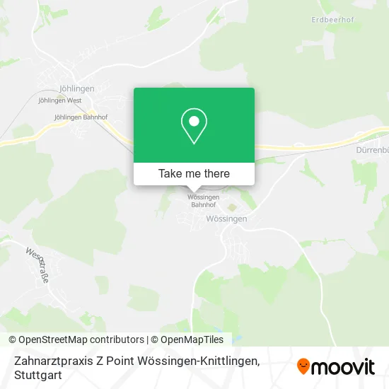 Карта Zahnarztpraxis Z Point Wössingen-Knittlingen