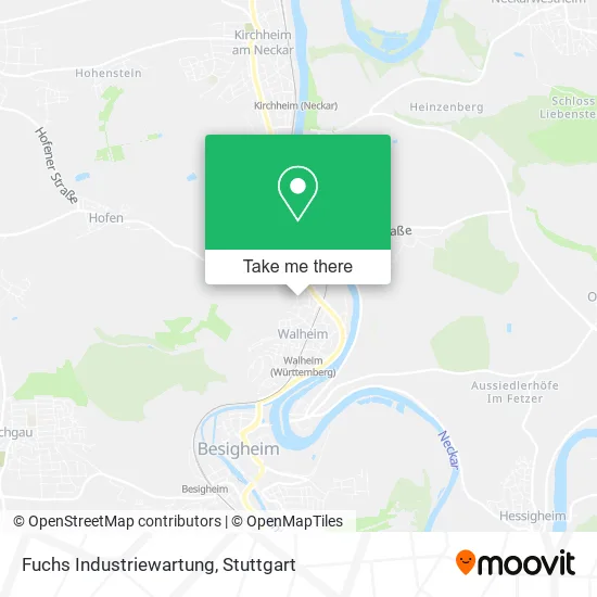 Карта Fuchs Industriewartung