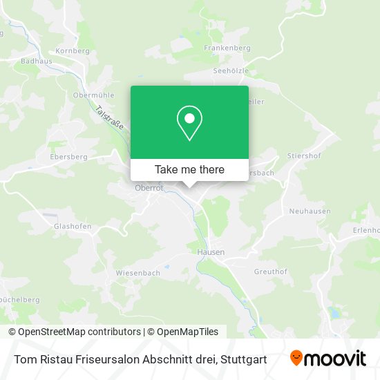 Tom Ristau Friseursalon Abschnitt drei map