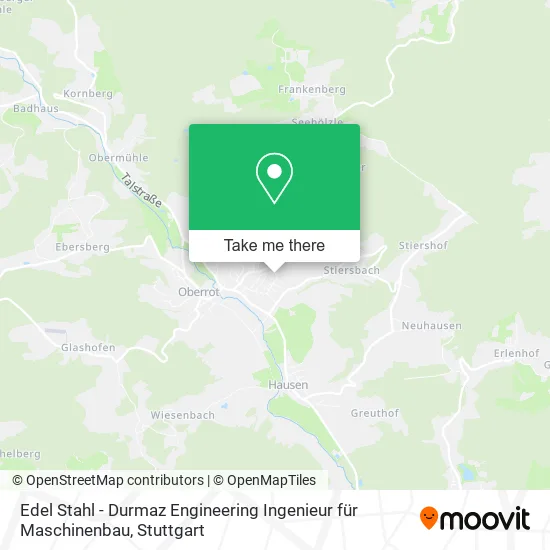 Карта Edel Stahl - Durmaz Engineering Ingenieur für Maschinenbau