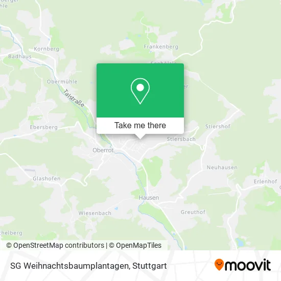 Карта SG Weihnachtsbaumplantagen