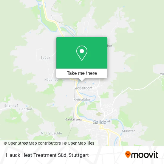 Карта Hauck Heat Treatment Süd
