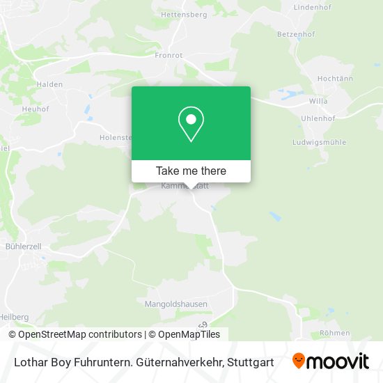 Карта Lothar Boy Fuhruntern. Güternahverkehr