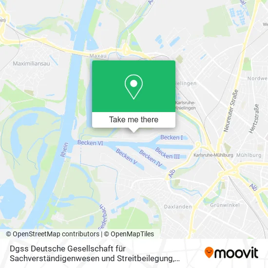 Карта Dgss Deutsche Gesellschaft für Sachverständigenwesen und Streitbeilegung