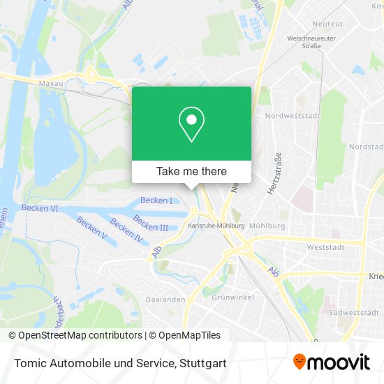 Tomic Automobile und Service map