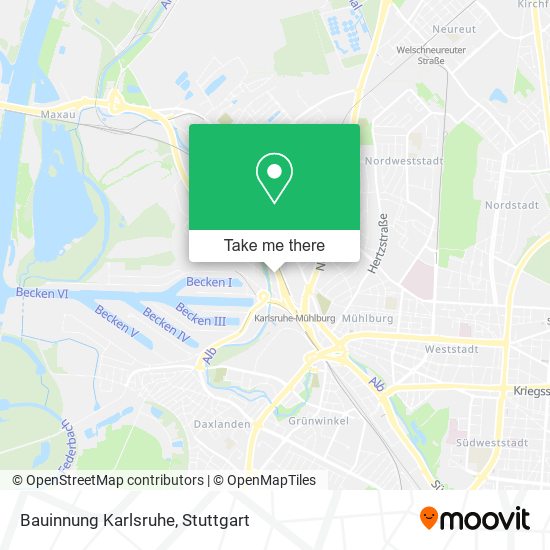 Карта Bauinnung Karlsruhe