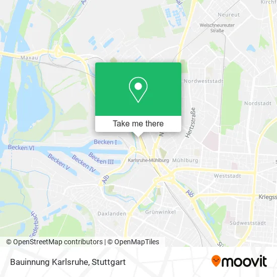 Карта Bauinnung Karlsruhe