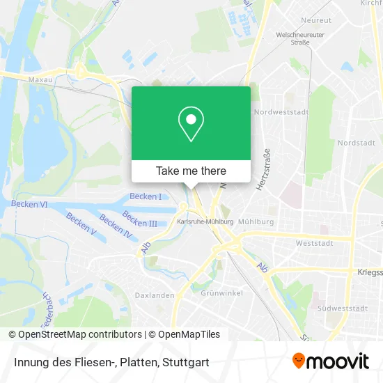 Карта Innung des Fliesen-, Platten