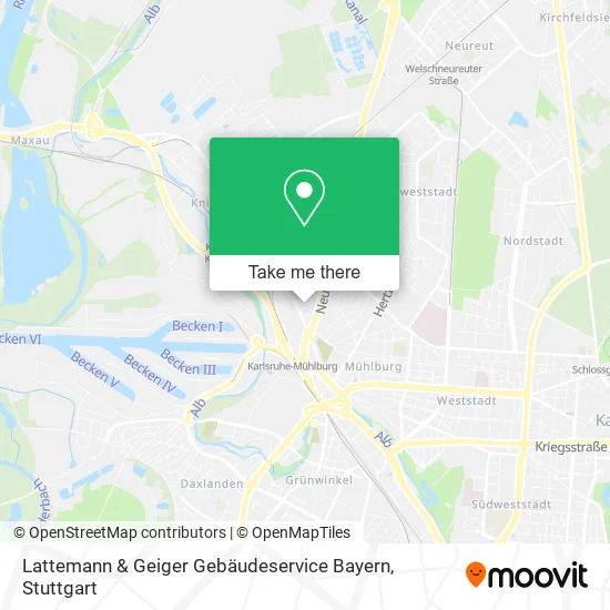 Карта Lattemann & Geiger Gebäudeservice Bayern