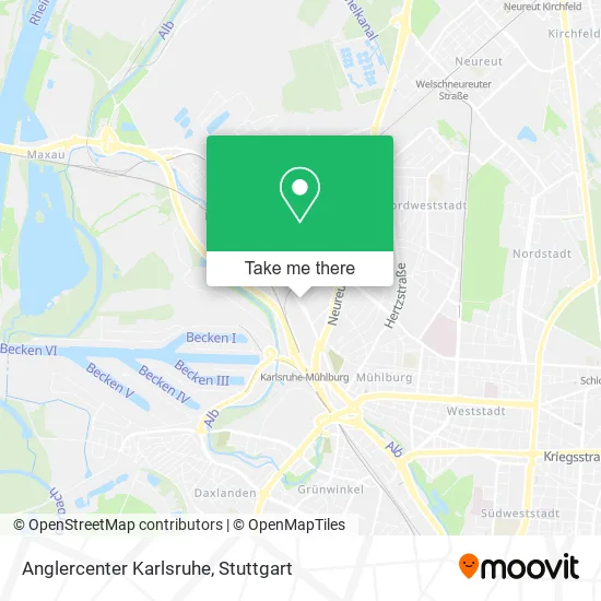 Карта Anglercenter Karlsruhe