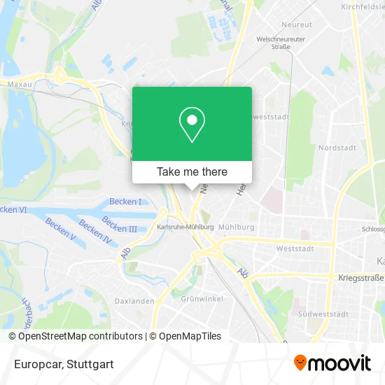 Карта Europcar