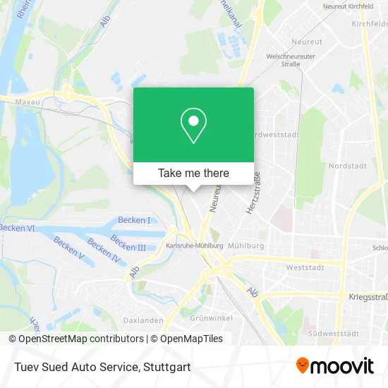Карта Tuev Sued Auto Service
