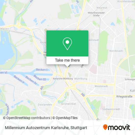 Millennium Autozentrum Karlsruhe map