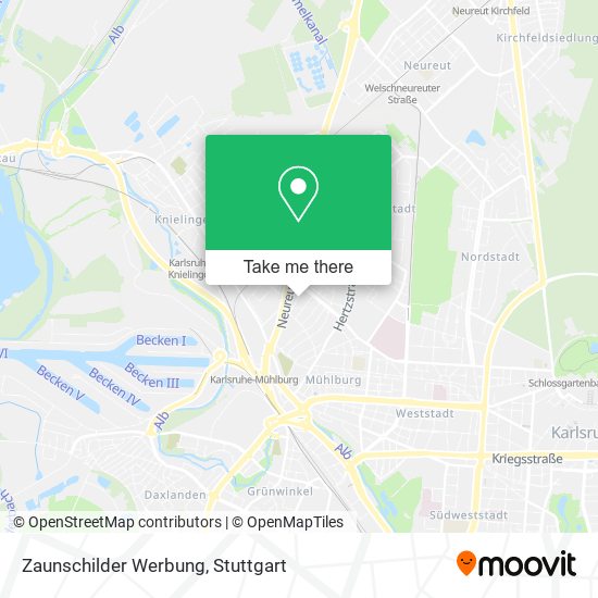 Карта Zaunschilder Werbung