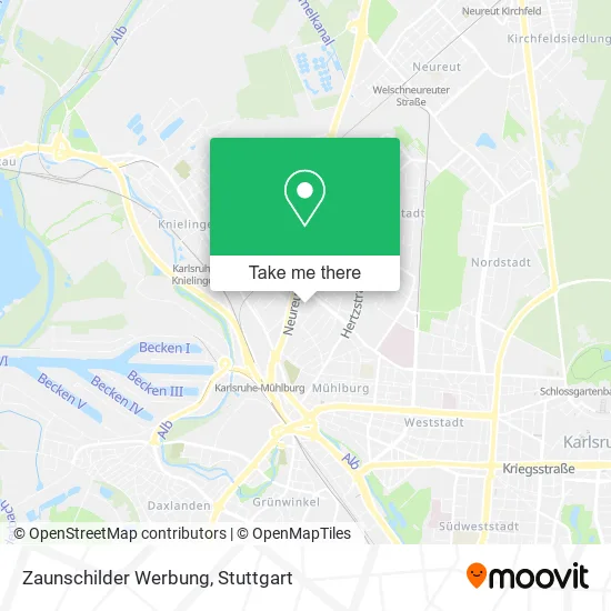 Карта Zaunschilder Werbung