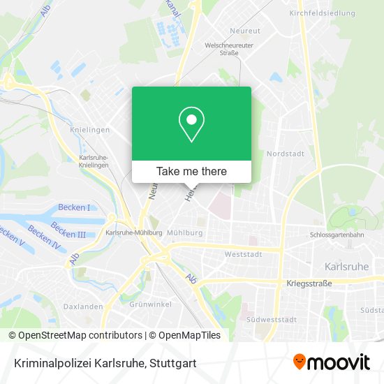 Kriminalpolizei Karlsruhe map
