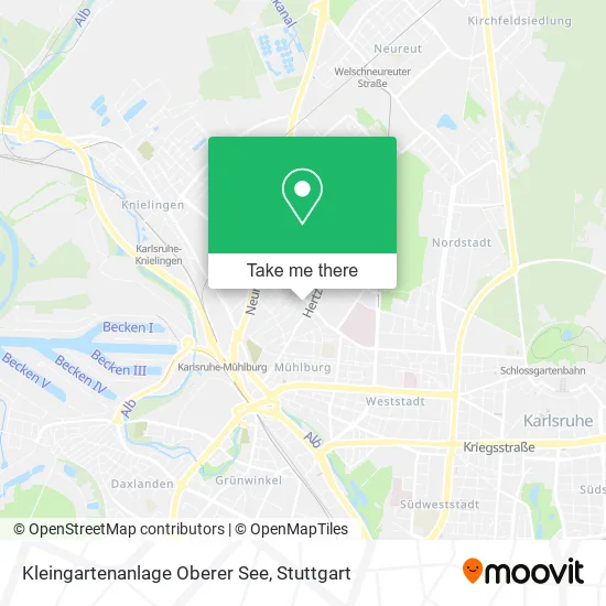 Карта Kleingartenanlage Oberer See