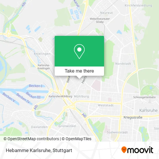 Карта Hebamme Karlsruhe