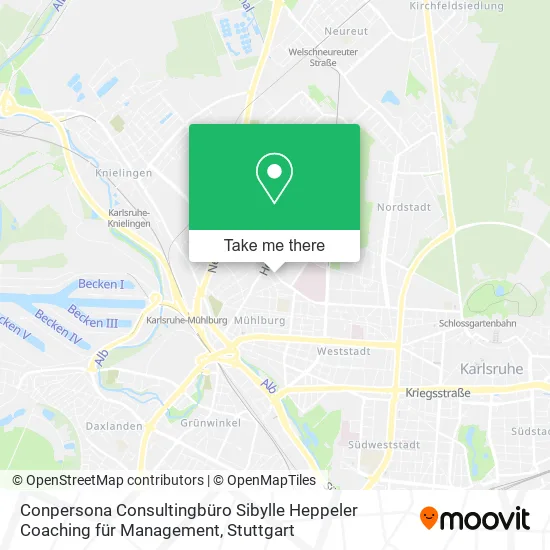 Карта Conpersona Consultingbüro Sibylle Heppeler Coaching für Management