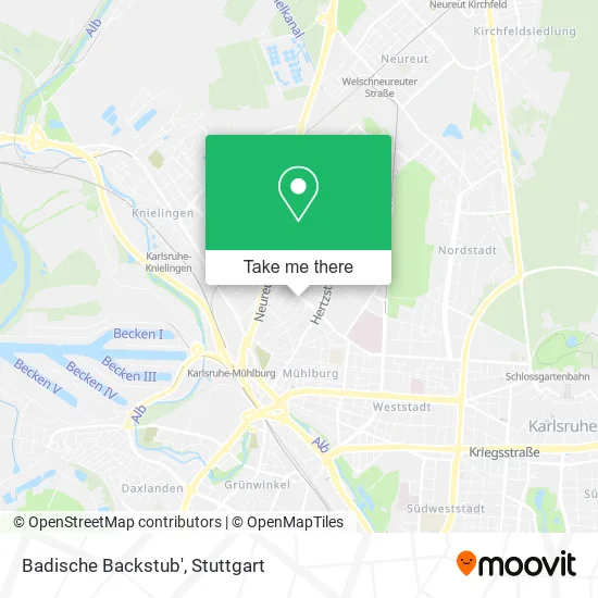 Карта Badische Backstub'