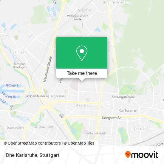 Карта Dhe Karlsruhe