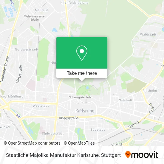 Карта Staatliche Majolika Manufaktur Karlsruhe