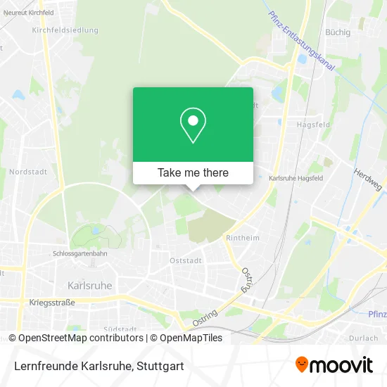 Карта Lernfreunde Karlsruhe