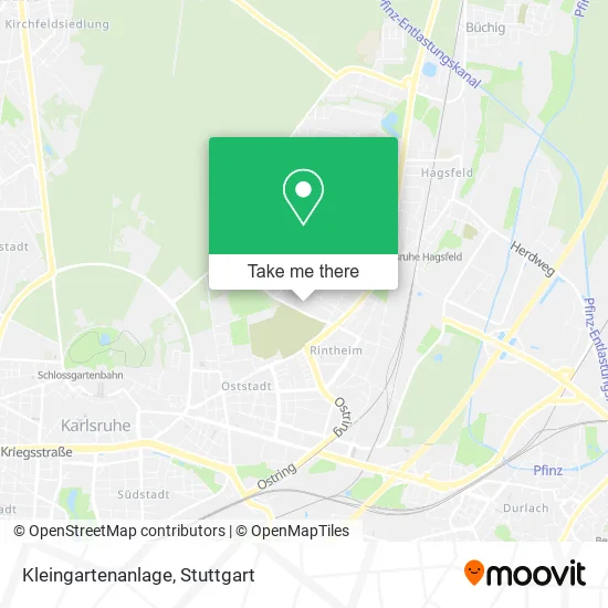 Карта Kleingartenanlage