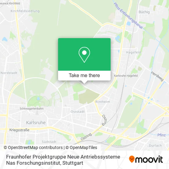 Карта Fraunhofer Projektgruppe Neue Antriebssysteme Nas Forschungsinstitut