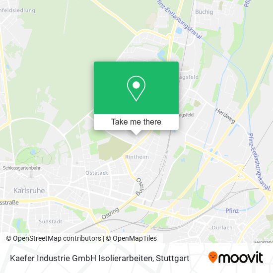 Карта Kaefer Industrie GmbH Isolierarbeiten