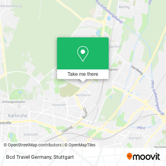 Bcd Travel Germany map