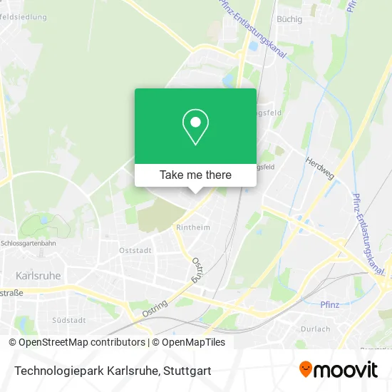Карта Technologiepark Karlsruhe