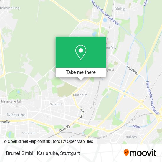 Brunel GmbH Karlsruhe map