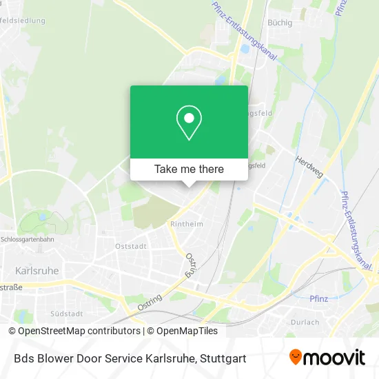 Карта Bds Blower Door Service Karlsruhe