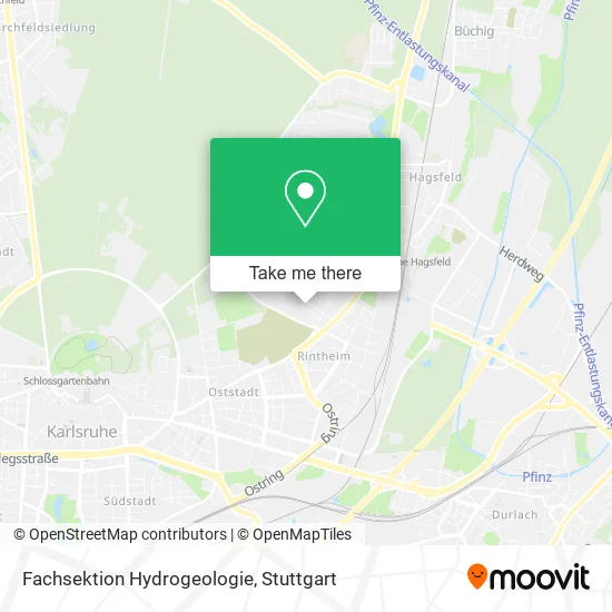 Карта Fachsektion Hydrogeologie