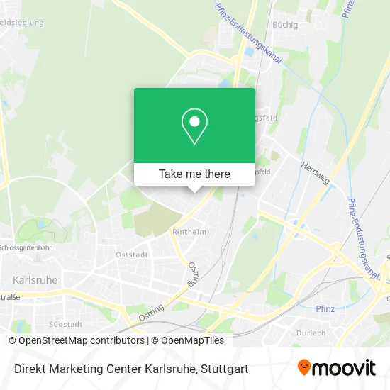 Карта Direkt Marketing Center Karlsruhe
