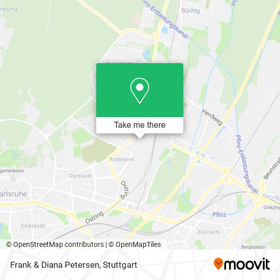 Frank & Diana Petersen map