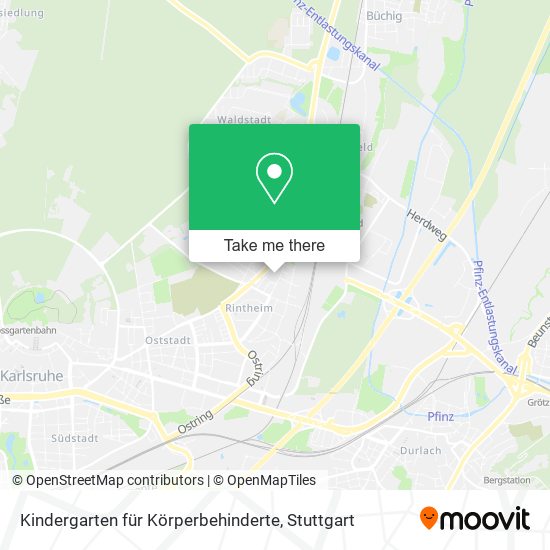 Kindergarten für Körperbehinderte map