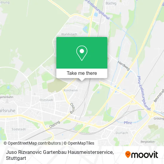 Карта Juso Rizvanovic Gartenbau Hausmeisterservice