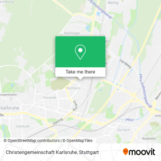 Карта Christengemeinschaft Karlsruhe