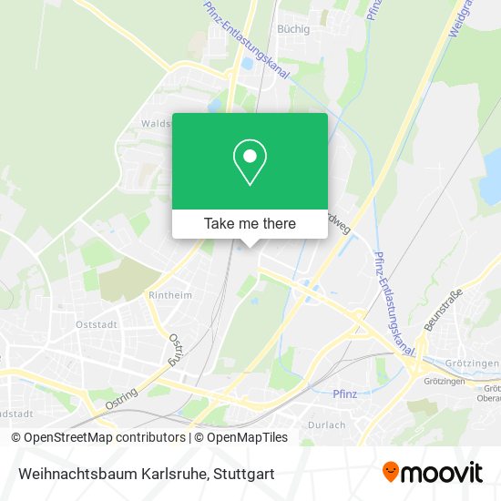 Карта Weihnachtsbaum Karlsruhe