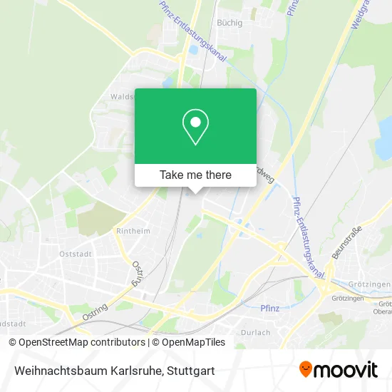 Карта Weihnachtsbaum Karlsruhe