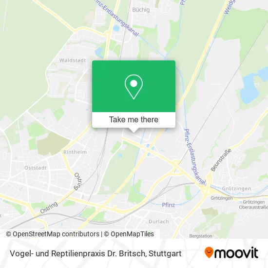Карта Vogel- und Reptilienpraxis Dr. Britsch