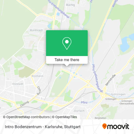 Карта Intro Bodenzentrum - Karlsruhe